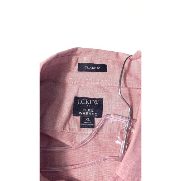 J. Crew Flex Pink Button-Up Shirt XL Long Sleeve Madagascar - Picture 3 of 6